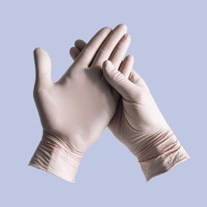Latexové rukavice MEDICAL 100 ks, S pudrem, Bílé